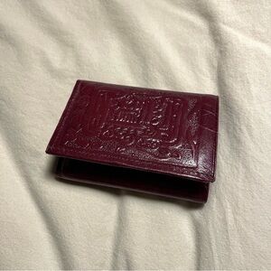 Mexico Made Embossed‎ Tri-Fold Leather Wallet